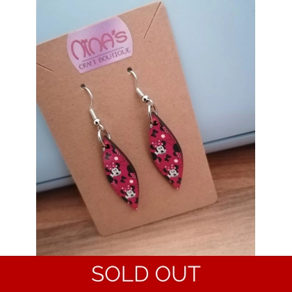 Disney Minnie Mouse Sublimated Earrings